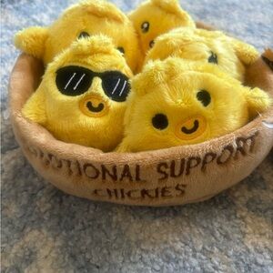 Emotional support chicks plushies